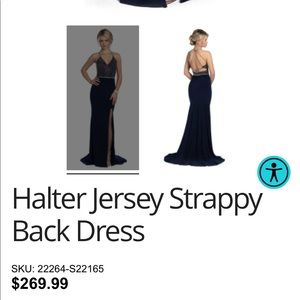 Camille La Vie dress. Size 4, navy blue. Never been worn. Tags still on.